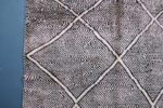 Black Geometric Beni ourain rug 8.36 ft x 4.82 ft - Image 5