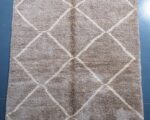 Brown Beni Ourain rug 8.10 ft x 4.98 ft - Image 6