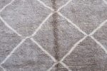 Brown Beni Ourain rug 8.10 ft x 4.98 ft - Image 5