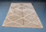 Brown Beni Ourain rug 8.10 ft x 4.98 ft - Image 3