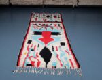 Moroccan Azilal Runner Rug 8.69 ft x 3.54 ft