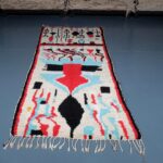 Moroccan Azilal Runner Rug 8.69 ft x 3.54 ft