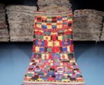 Colorful Moroccan Azilal Rug 8.59 ft x 4.42 ft - Image 3
