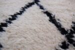 Small Moroccan Beni ourain Rug 4.9 ft x 2 ft - Image 8