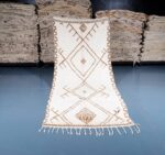 Moroccan Azilal Rug 10.49 ft x 4.39 ft Wool Rug - Image 2