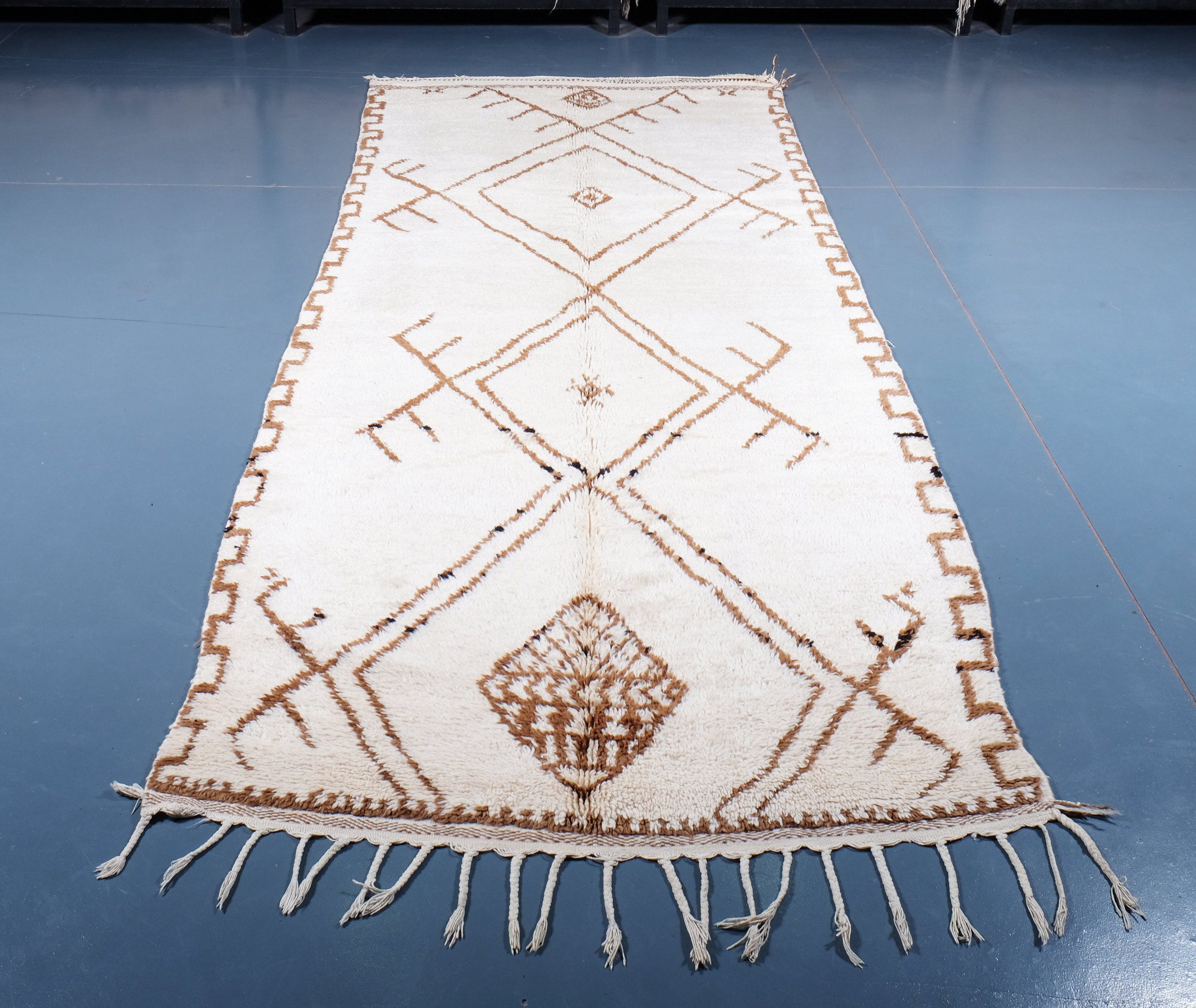 il_fullxfull.2912035443_6r5v-1.jpg Moroccan Azilal Rug 10.49 ft x 4.39 ft Wool Rug - Image 1