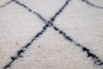 Small Moroccan Rug - Moroccan Beni Ourain Rug 2.95ft x 1.95ft - Image 4