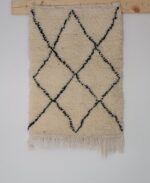 Small Beni Ourain Moroccan rug 3x 2 ft - Image 7