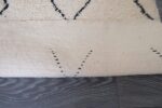 Small Moroccan Beni ourain Rug 3.6ft x 1.9 Wool Rug - Image 9