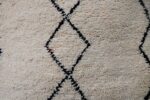 Small Moroccan Beni ourain Rug 3.6ft x 1.9 Wool Rug - Image 10