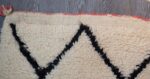 Small Moroccan Beni ourain Rug 4.9 ft x 2 ft - Image 9