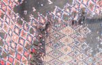 Colorful Moroccan Vintage handwoven rug 11.22 ft x 5.44 ft - Image 7