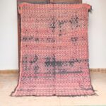 Colorful Moroccan Vintage handwoven rug 11.22 ft x 5.44 ft