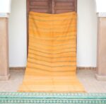 Orange Moroccan Rugs 11.8 ft x 4.98 ft Vintage rug