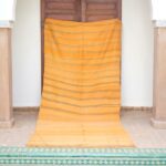 Orange Moroccan Rugs 11.8 ft x 4.98 ft Vintage rug