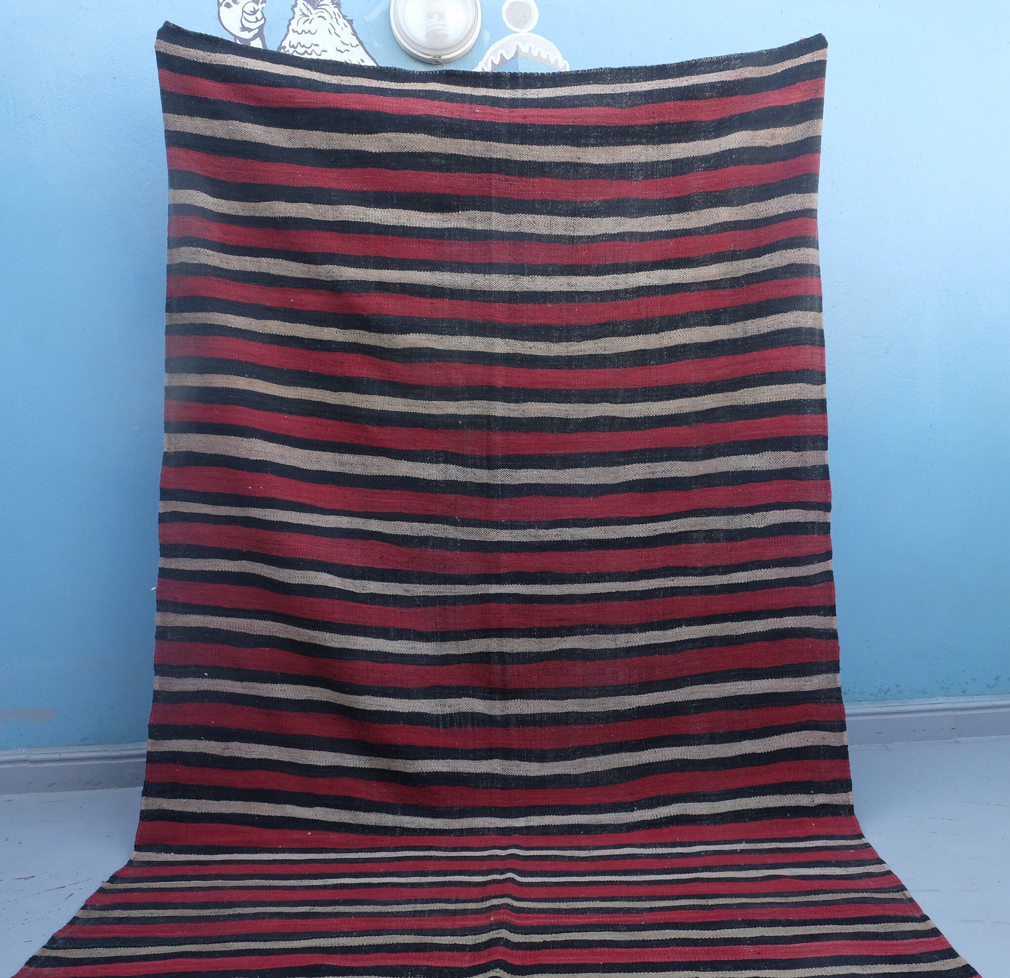 il_fullxfull.3452281986_gqf6-1.jpg Moroccan Vintage berber rug | moroccan rug 10x5 - Image 1