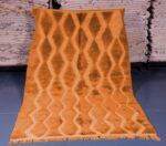 Orange Custom Moroccan rug, Genuine Wool rug