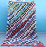 Morrocan geometric kilim rug 7 ft x 4 ft