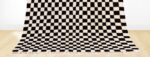 Handmade Berber rug - Checkered rug - Image 6