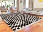 Handmade Berber rug - Checkered rug - Image 2